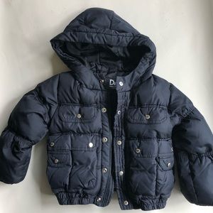 D&G Juniors Black Puffer Coast. Boys Size 18-24mos